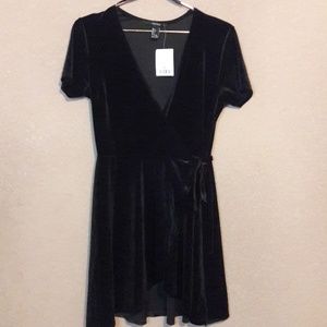 Forever21 black wrap dress